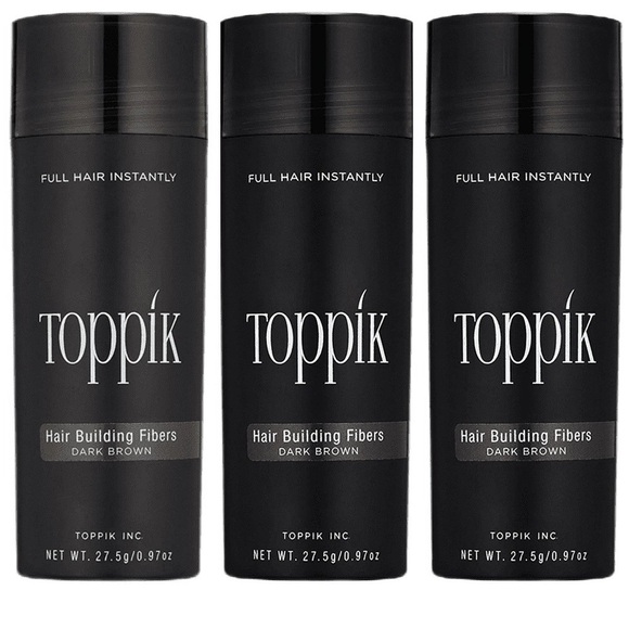 Toppik (pack of 3) black / Brown/grey/ Red Hair Fibers new and sealed - Picture 1 of 3